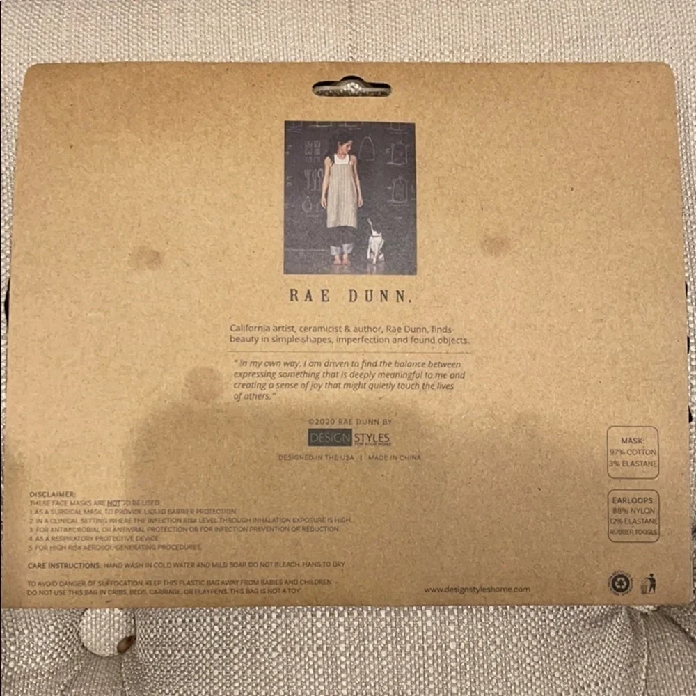 𝅺rae Dunn Reusable Face Masks